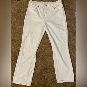 Madewell white jeans!